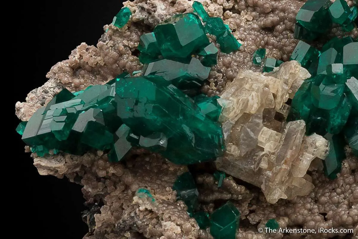 Dioptase with Cerussite - image 1