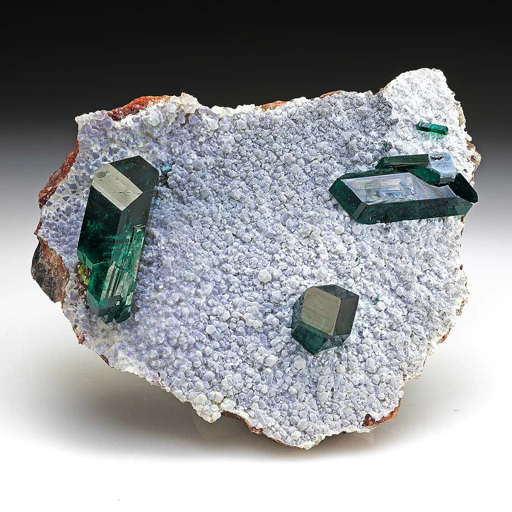 Dioptase with Chrysocolla image