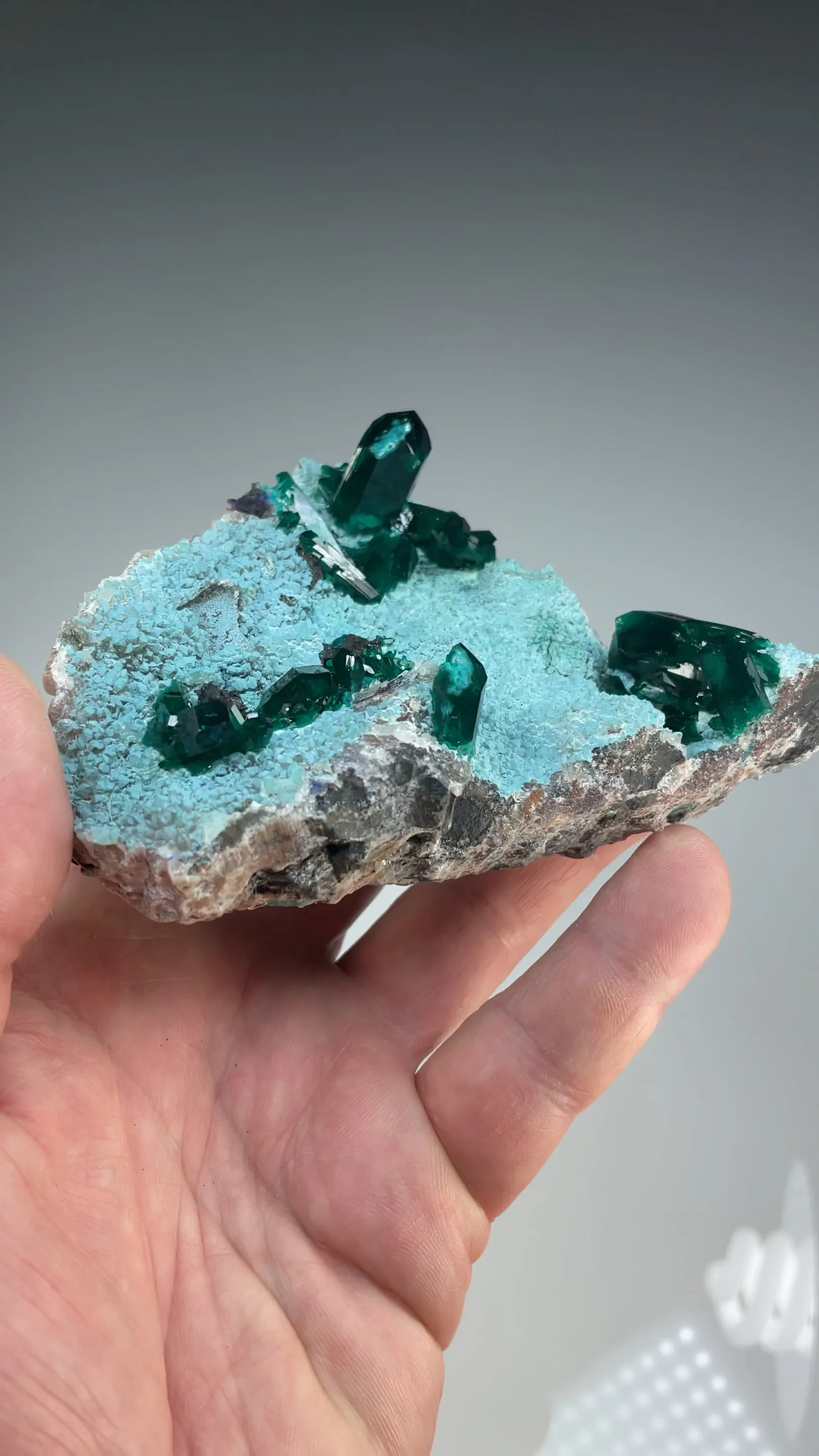 Dioptase with Chrysocolla - image 2