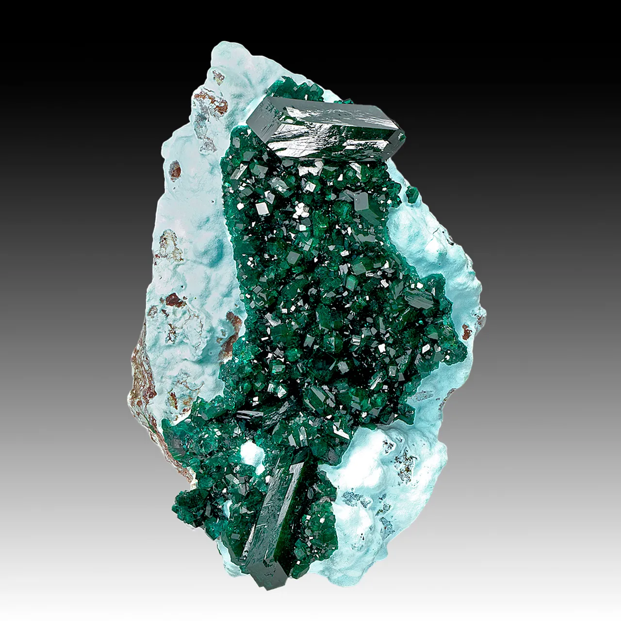 Dioptase with Chrysocolla - image 1