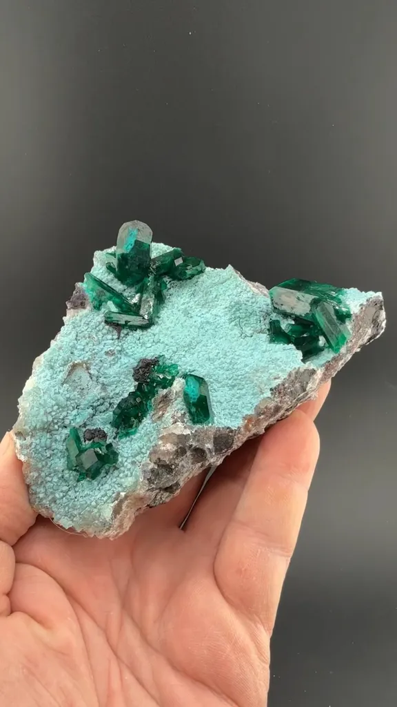Dioptase with Chrysocolla - image 2