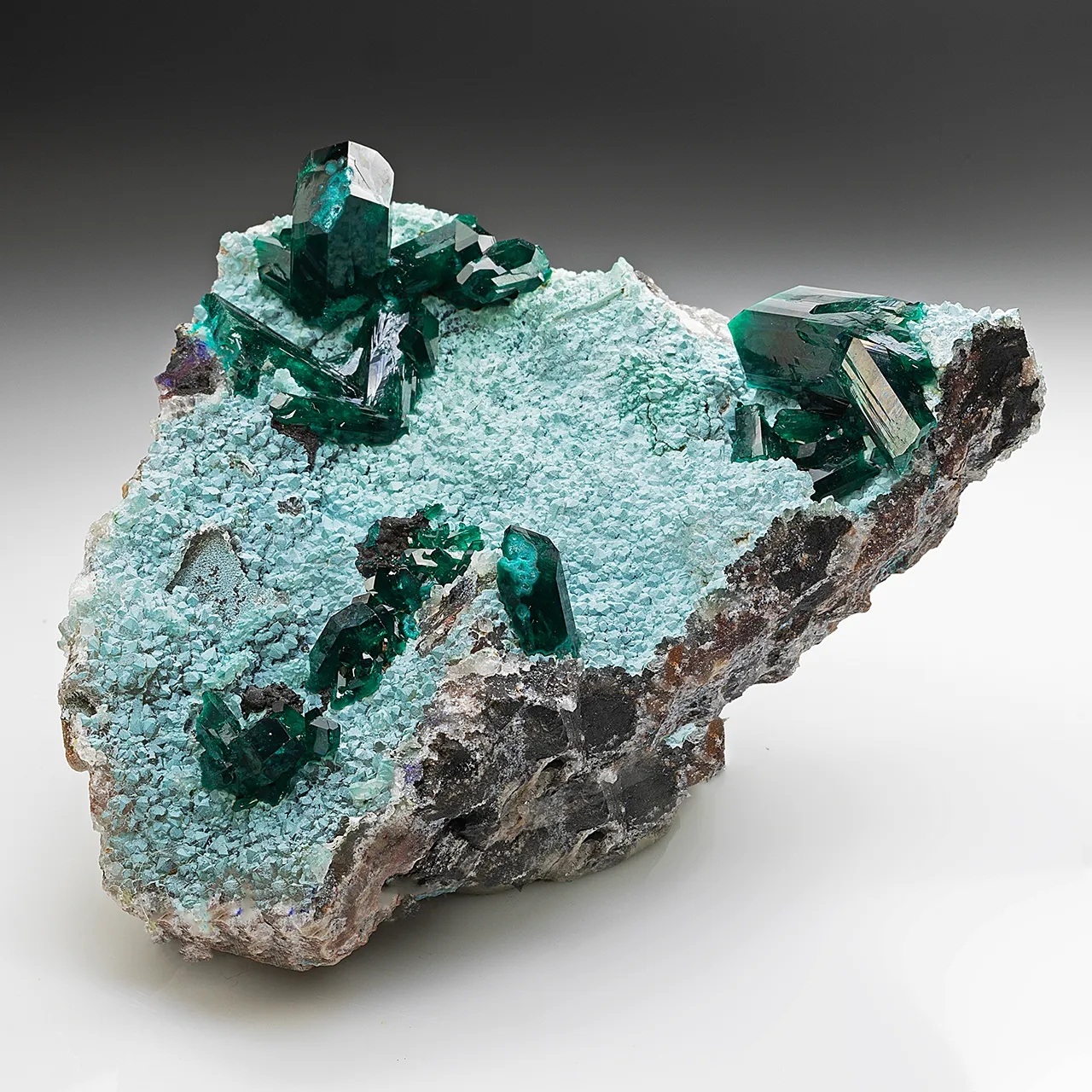 Dioptase with Chrysocolla - image 1