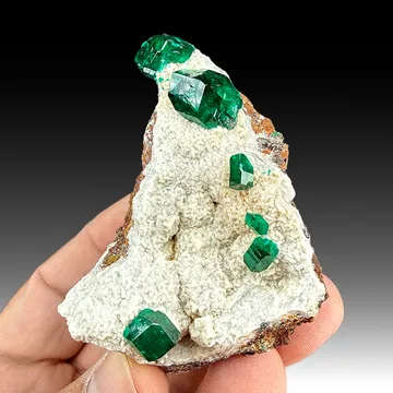 Dioptase with Dolomite