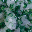Dioptase with Duftite on Calcite - image 2