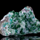 Dioptase with Duftite on Calcite - image 7