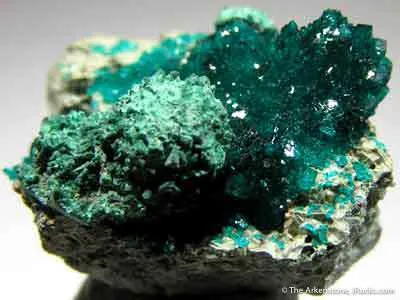 Dioptase With Malachite - image 1