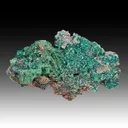Dioptase with Malachite - image 1