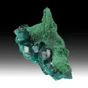 Dioptase with Malachite pseudomorph - image 1