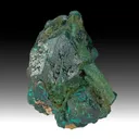 Dioptase with Malachite pseudomorph - image 1