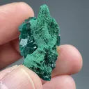 Dioptase with Malachite pseudomorph - image 2