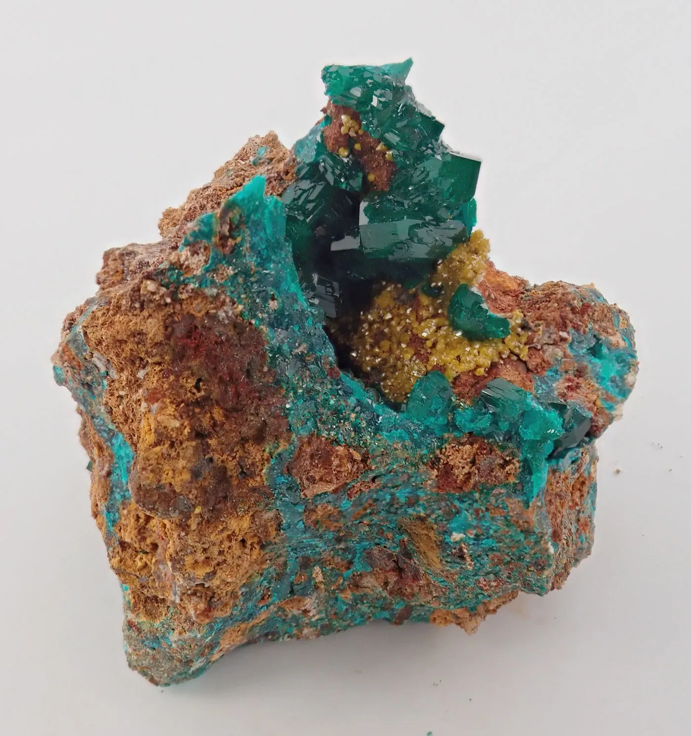 Dioptase with Mimetite - image 3