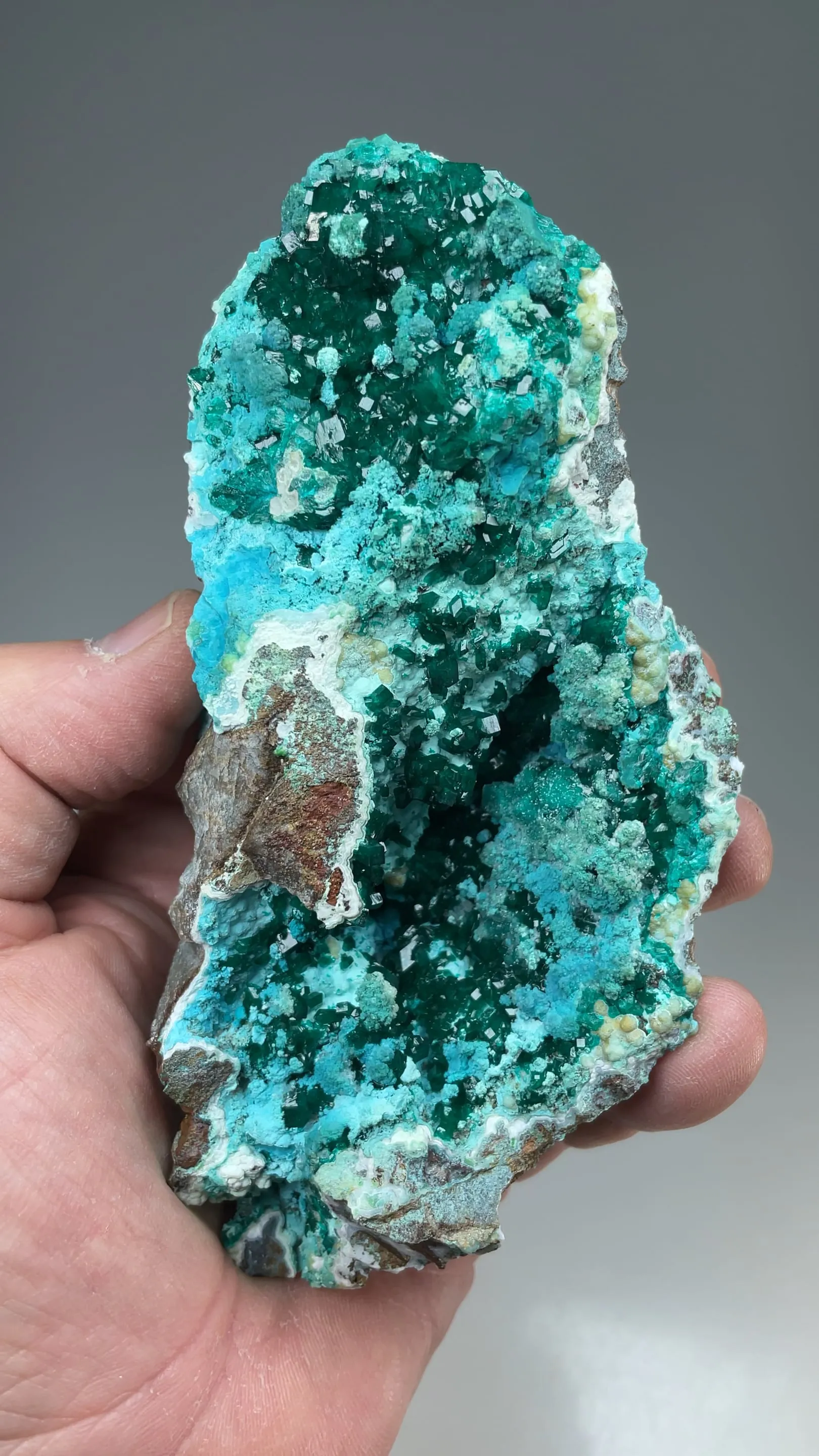 Dioptase with Plancheite - image 2