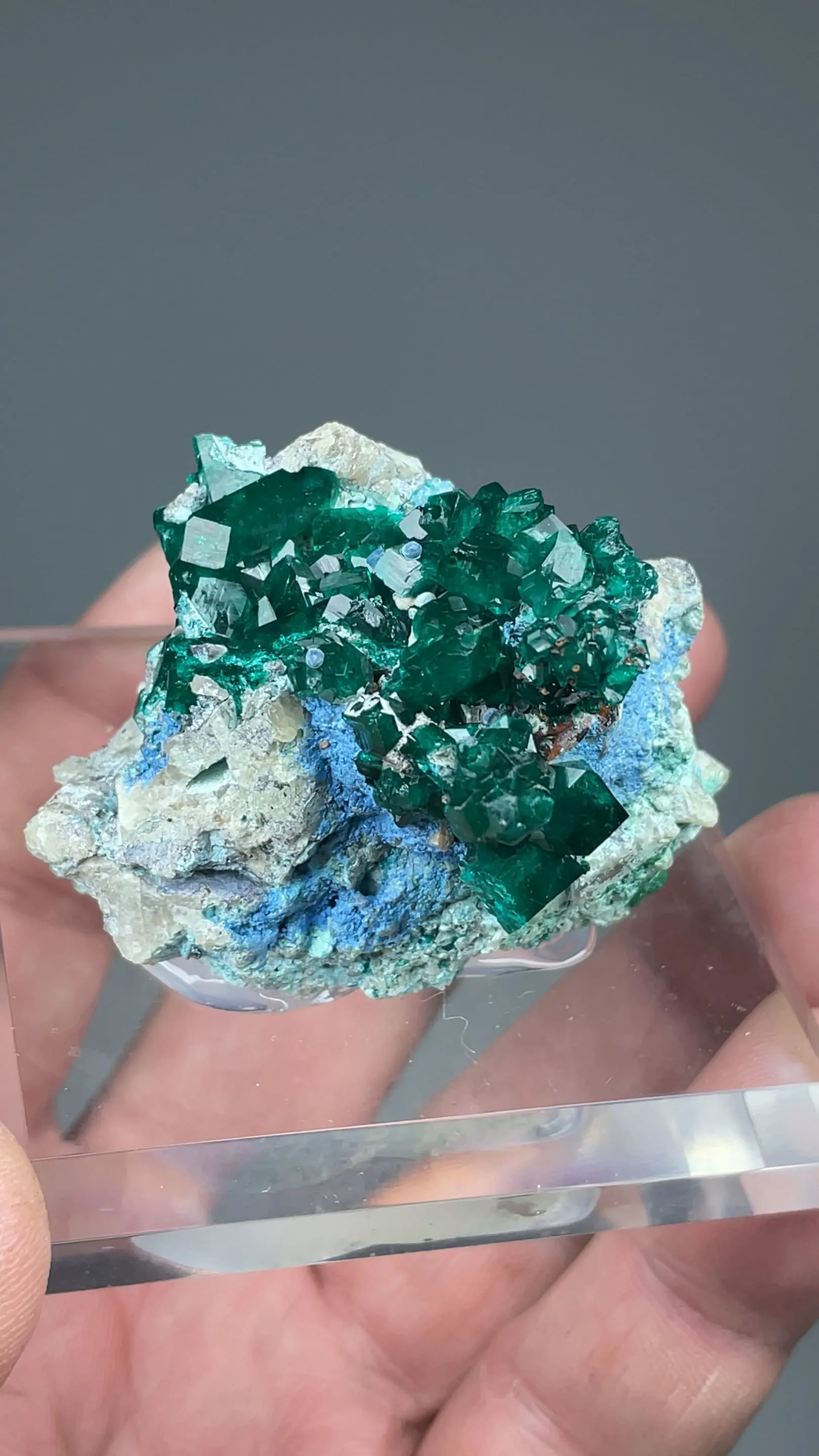 Dioptase with Plancheite - image 2