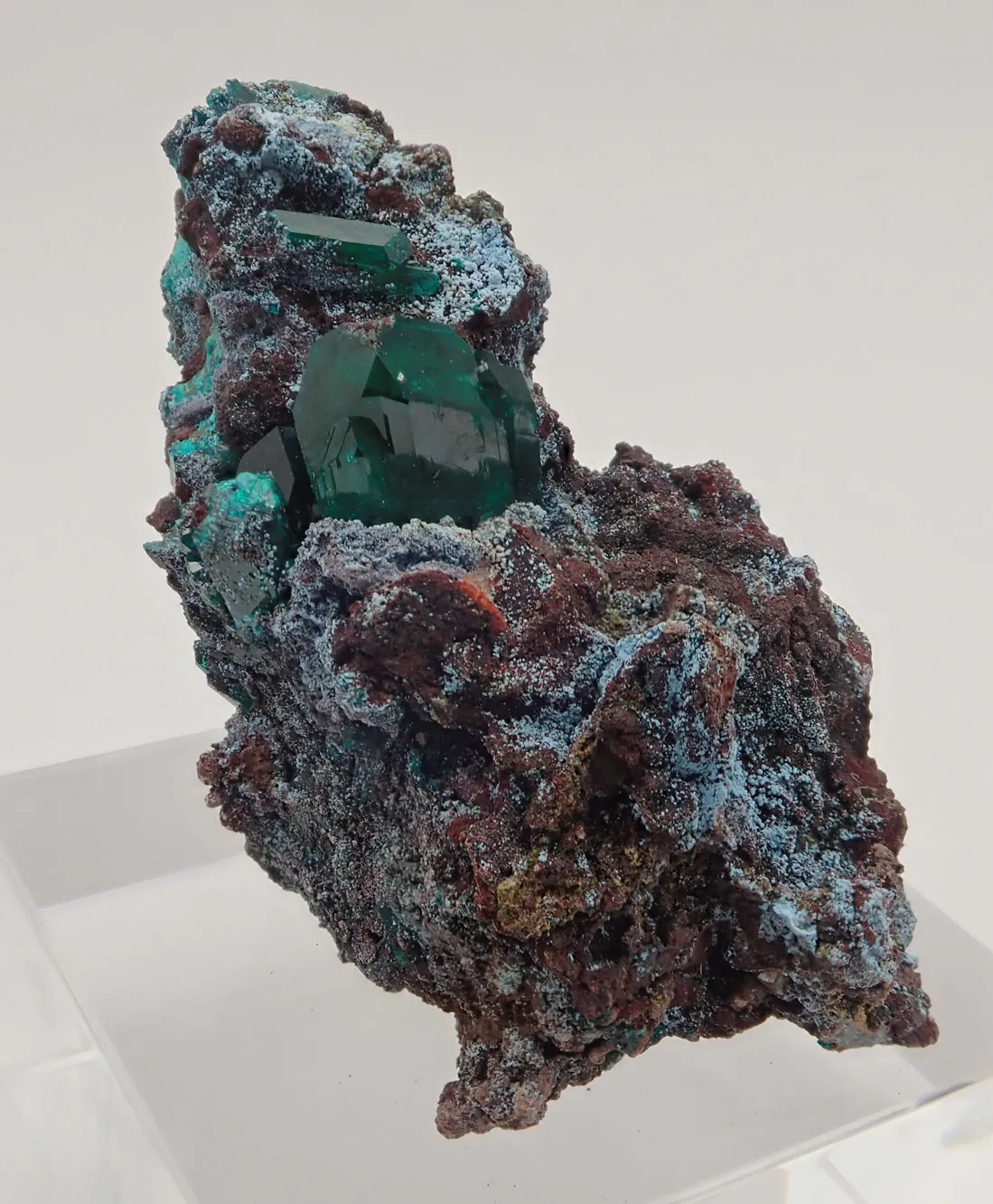 Dioptase with Plancheite - image 3