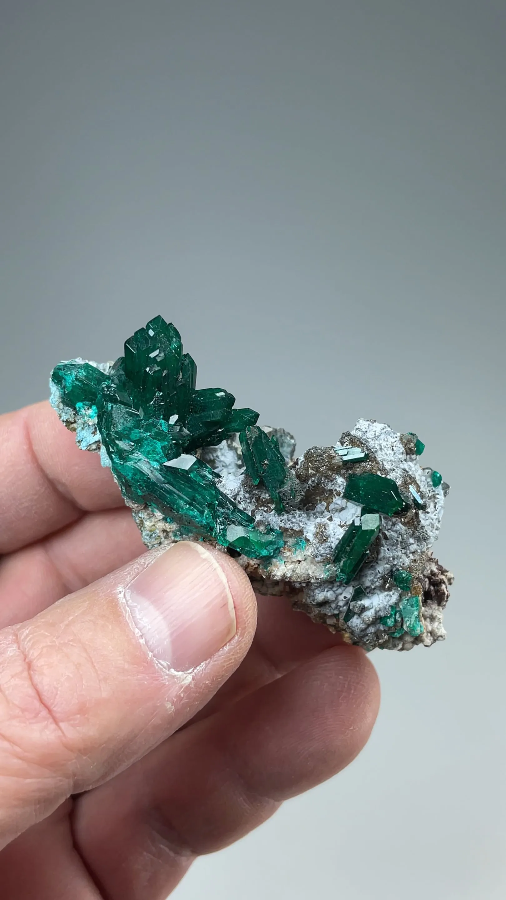 Dioptase with Plancheite - image 2