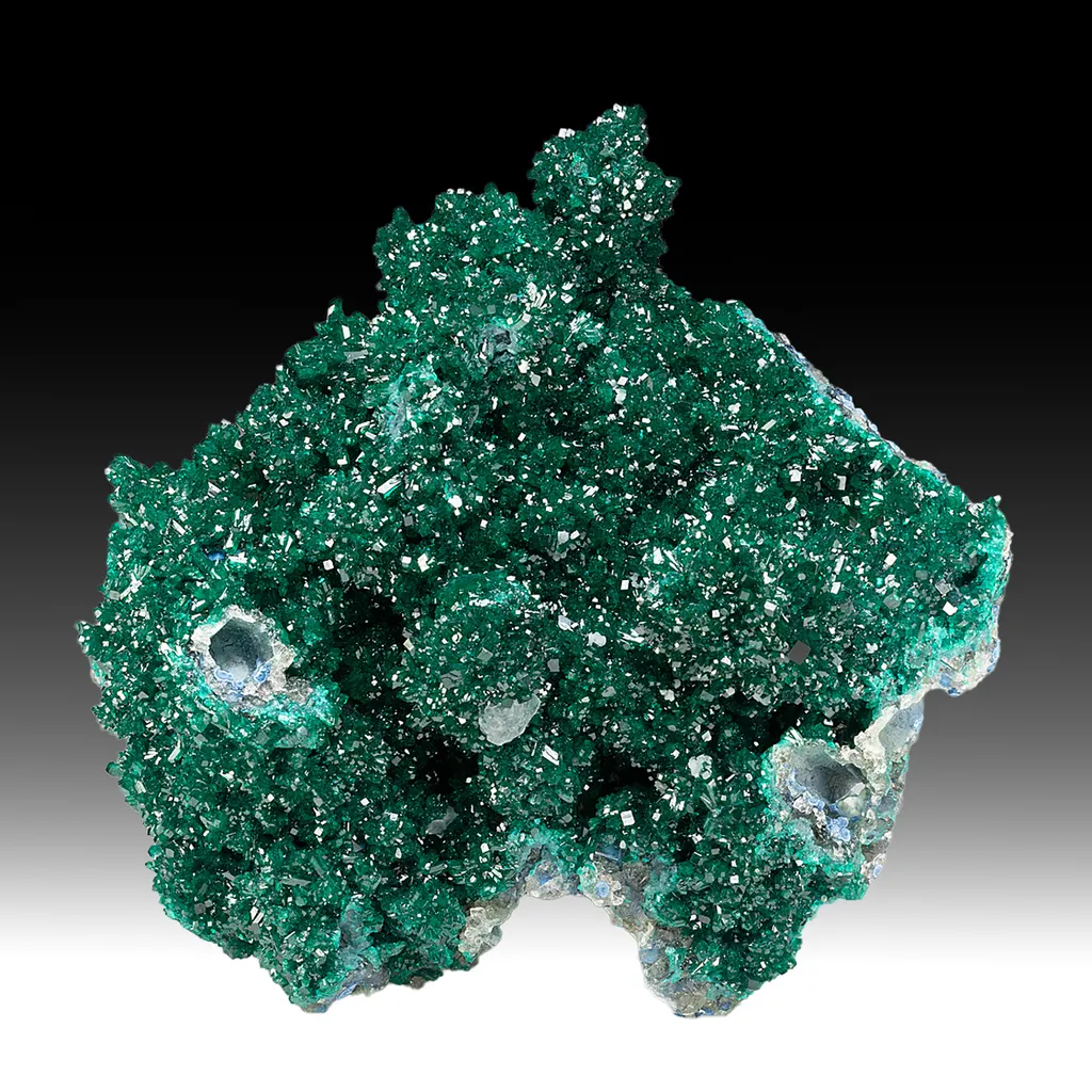Dioptase with Plancheite image