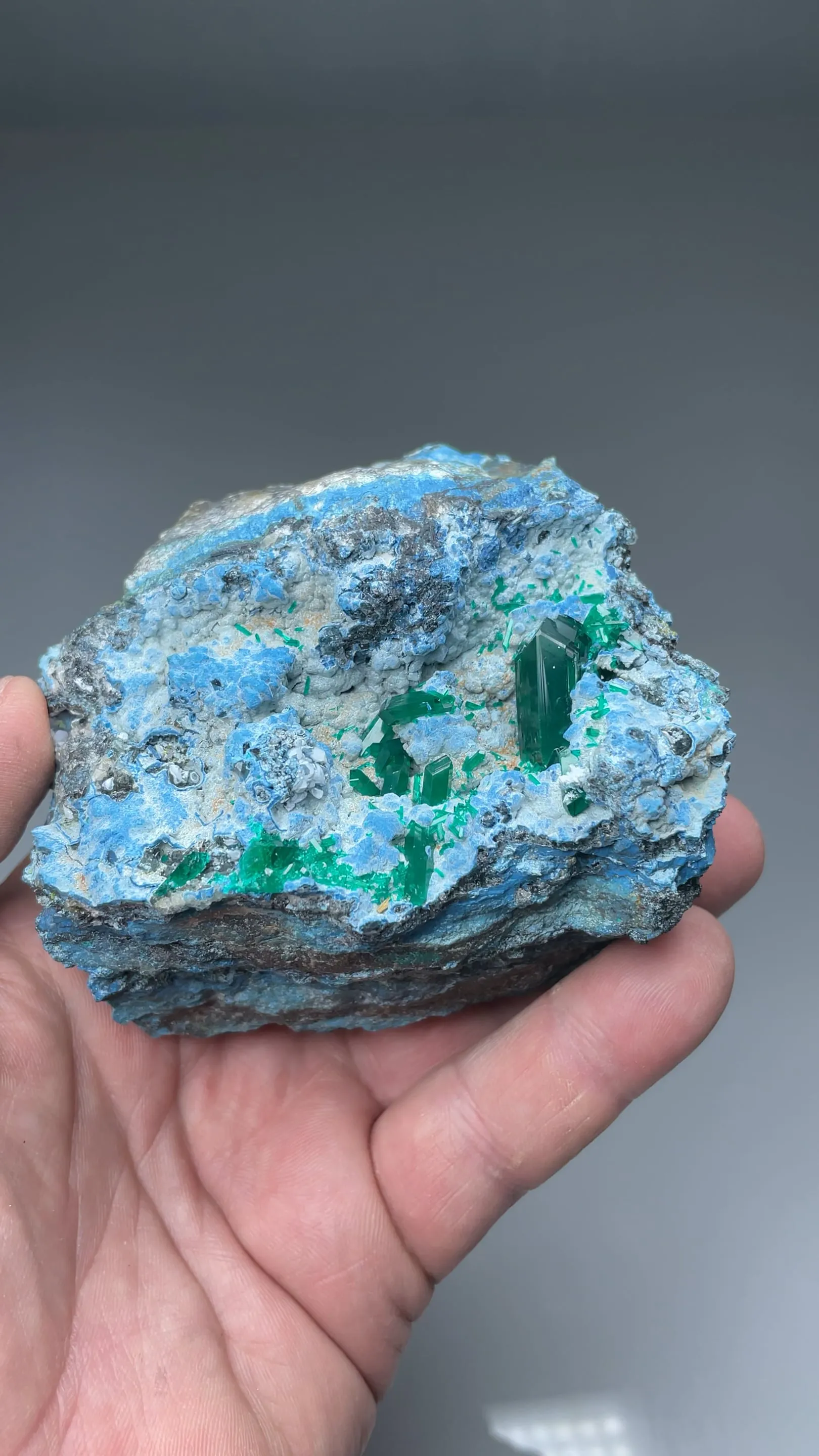 Dioptase with Plancheite - image 2