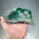Dioptase with Plancheite, Quartz - image 2
