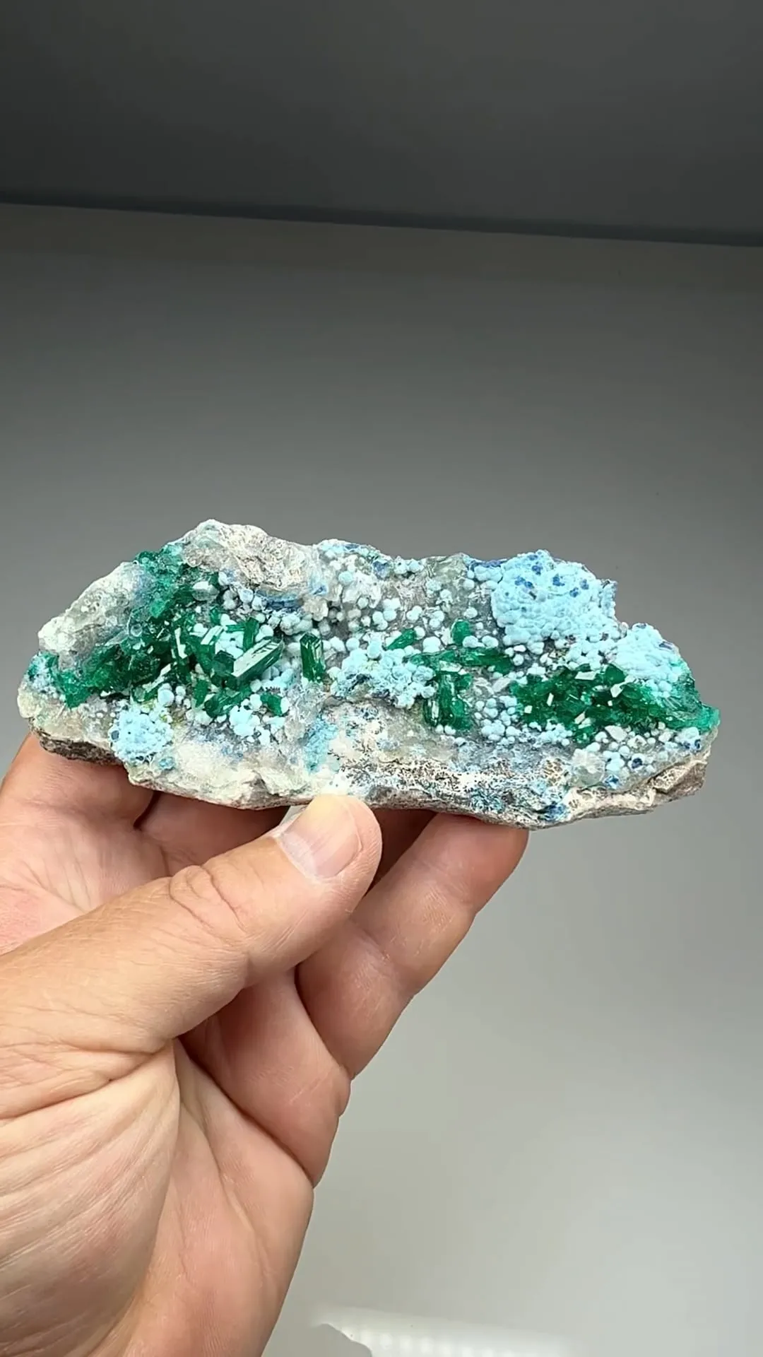 Dioptase with Plancheite, Quartz, Duftite (2261) - image 2