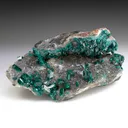 Dioptase with Quartz - image 1