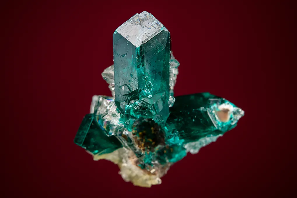Dioptase with Quartz - image 2