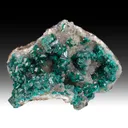 Dioptase with Quartz - image 1