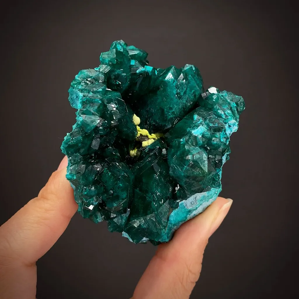 Dioptase with Shattuckite and Chrysocolla image