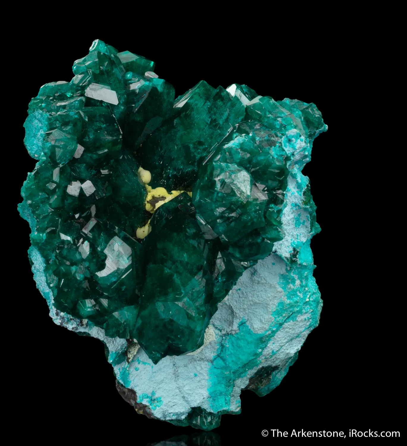 Dioptase with Shattuckite and Chrysocolla - image 3
