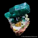 Dioptase with Wulfenite - image 1