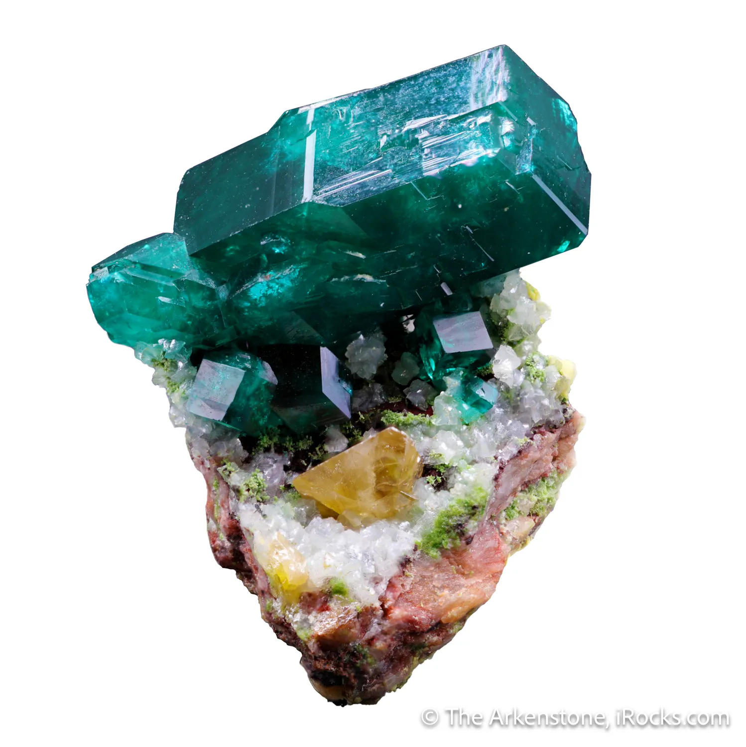 Dioptase with Wulfenite - image 4