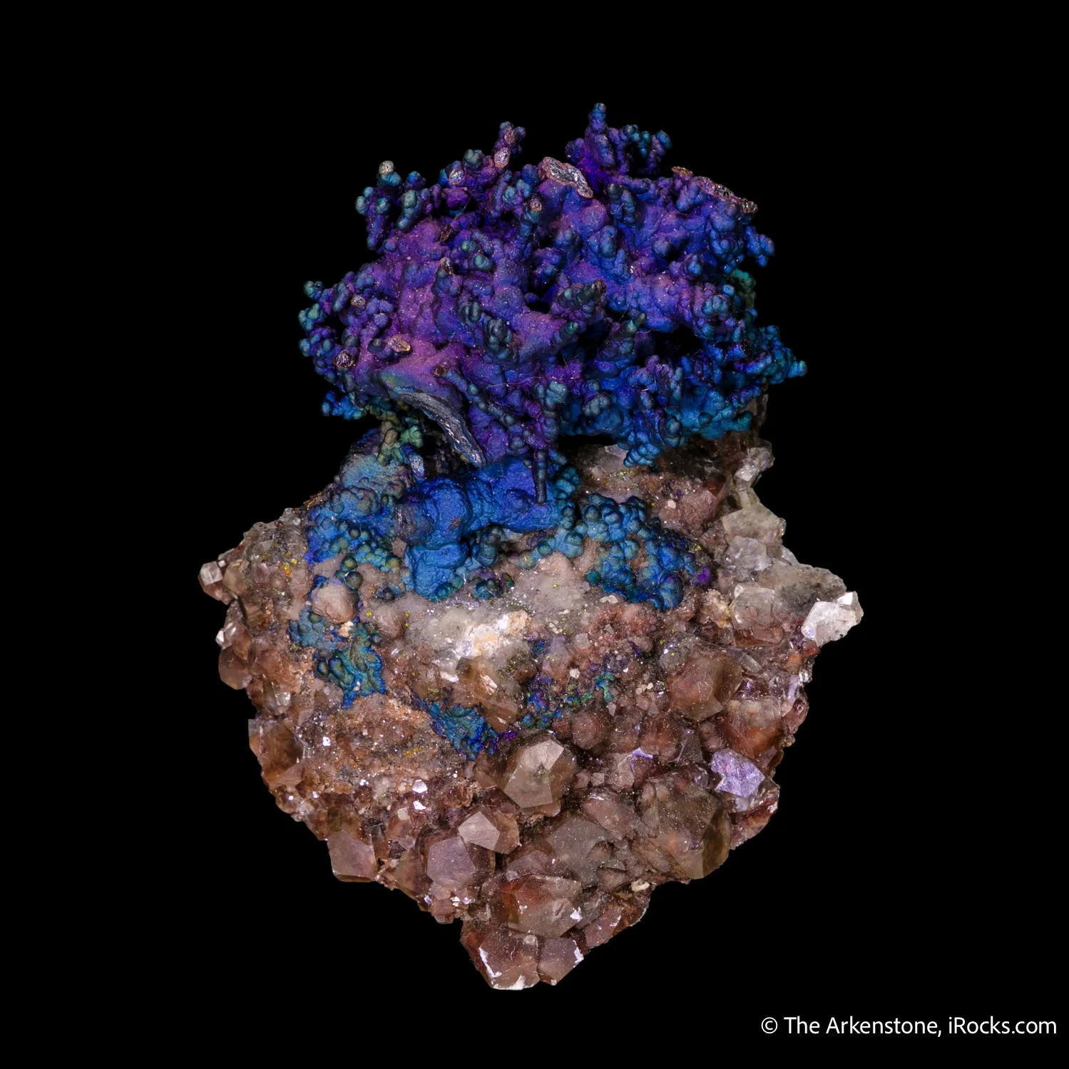 Djurleite, Chalcocite, Chalcopyrite on Calcite - image 4