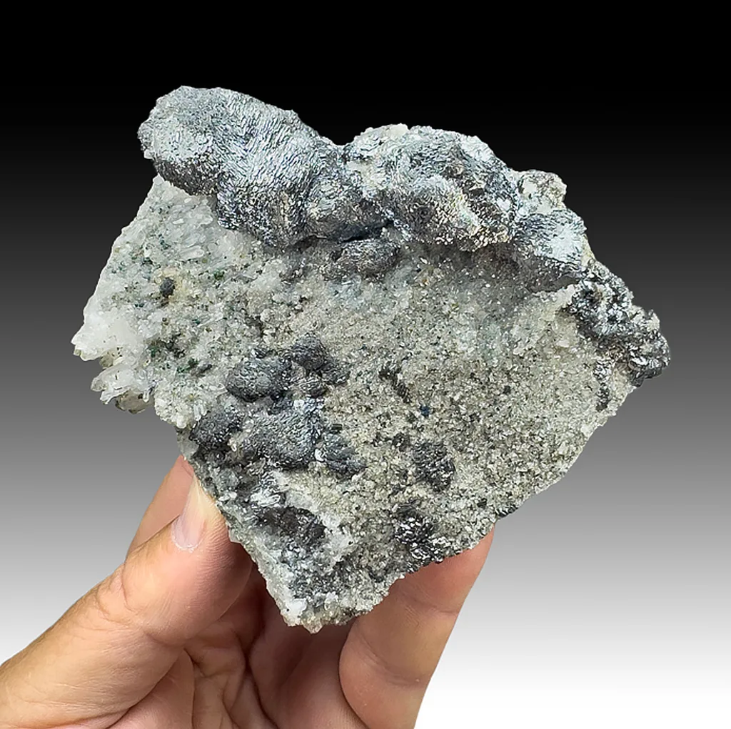 Djurleite from Dzhezkazgan, Dzhezkazgan mining district, Karaganda Region, Kazakhstan image
