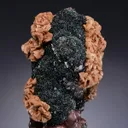 Dolomite and Quartz on Hematite var. Specularite - image 1