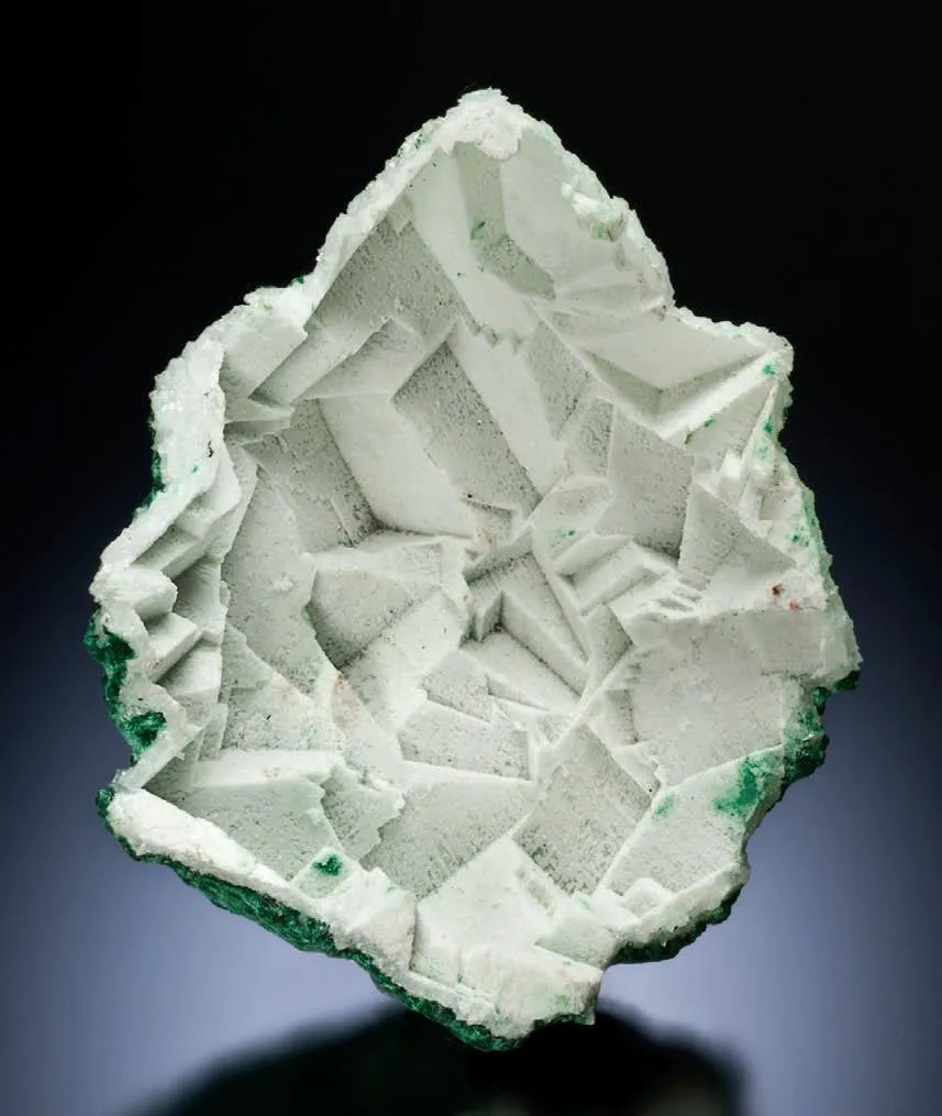 Dolomite epimorph after Calcite with Malachite image