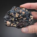 Dolomite on HERMATITE var. Specularite - image 2