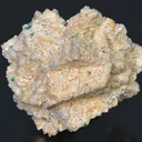 Dolomite ps. after Calcite with Malachite - image 1