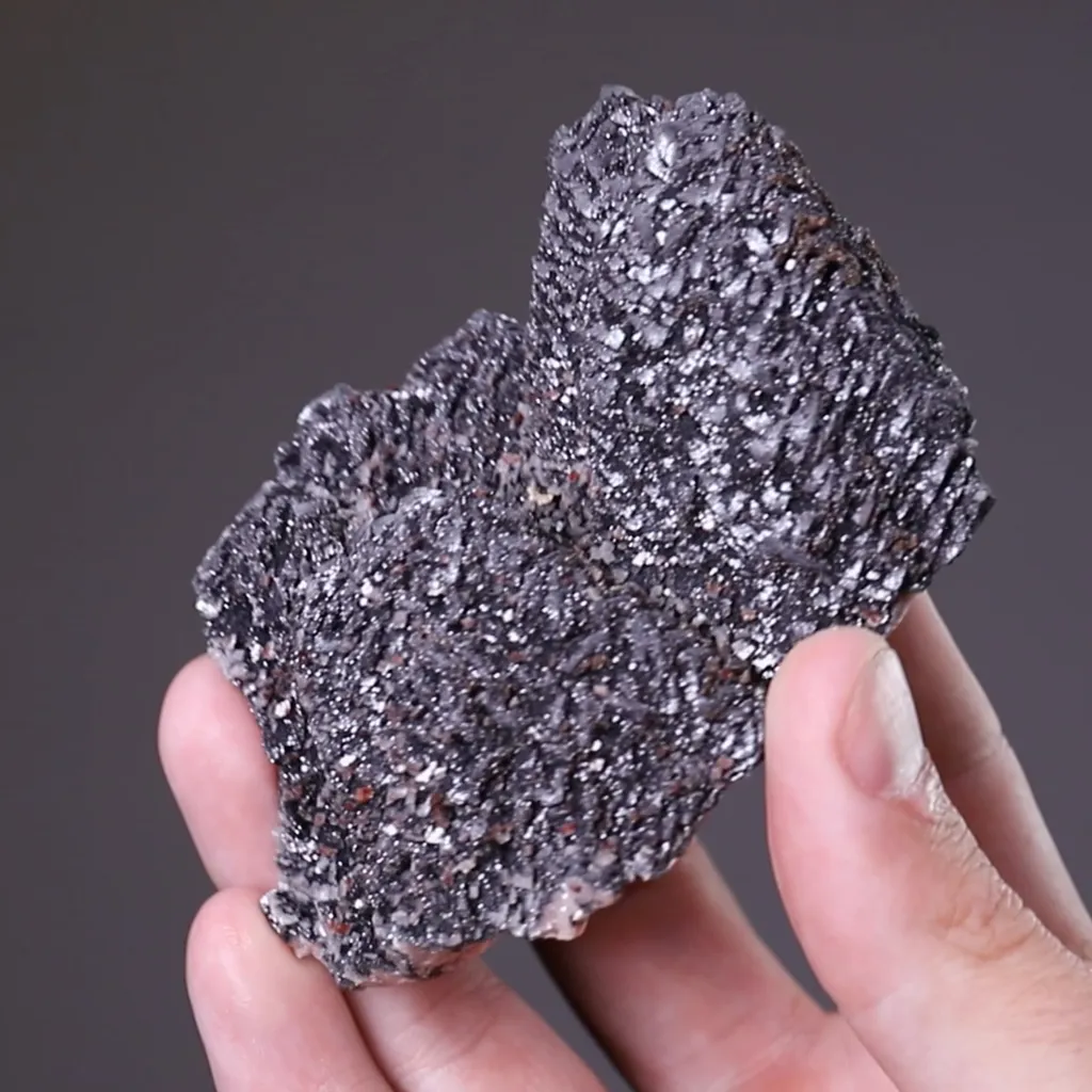 Dolomite ps. after Calcite with Pyrolusite image