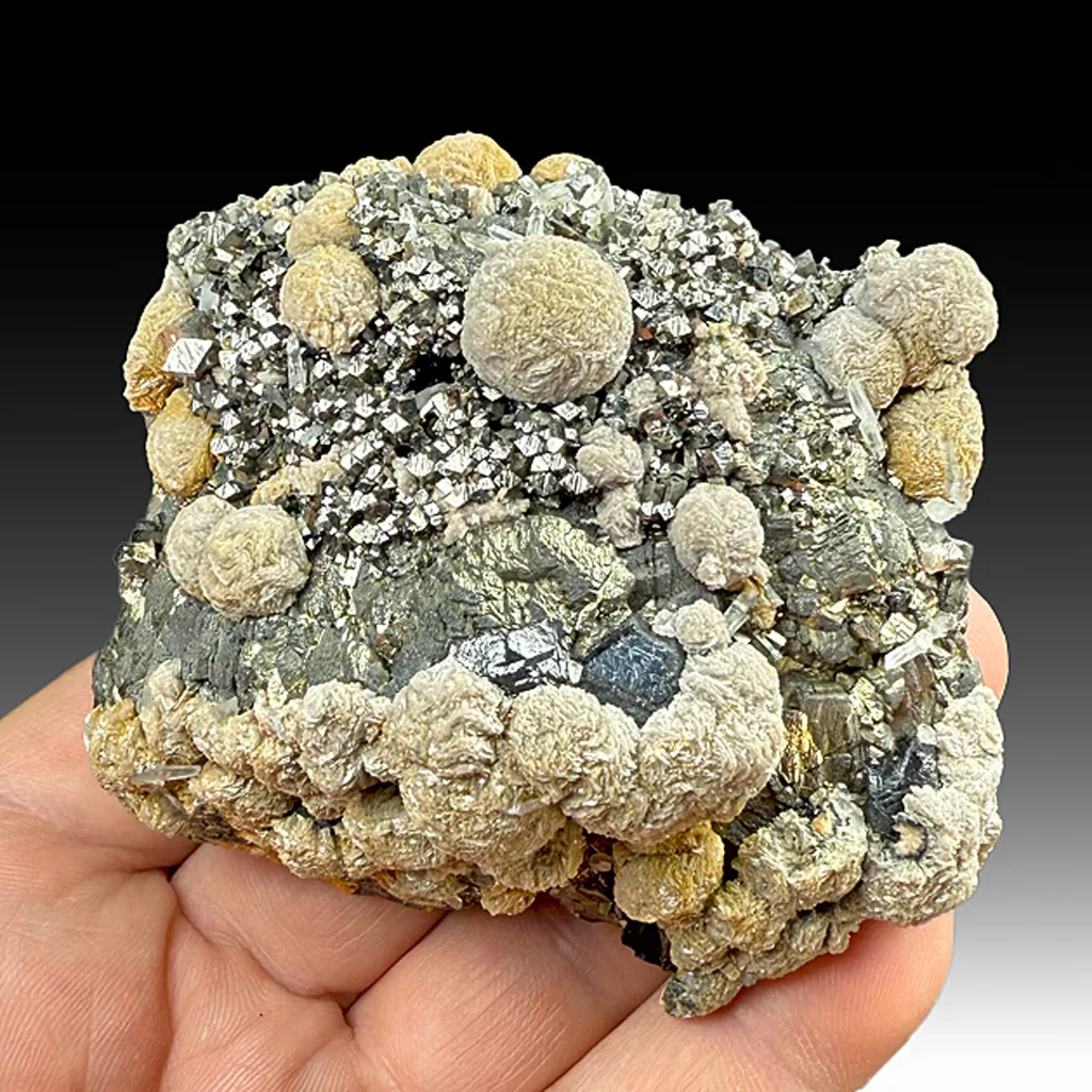 Dolomite with Arsenopyrite, Pyrite, Sphalerite, Quartz image