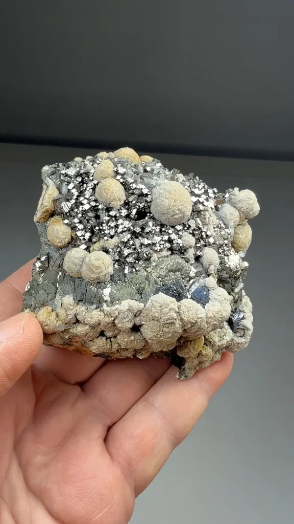 Dolomite with Arsenopyrite, Pyrite, Sphalerite, Quartz - image 2