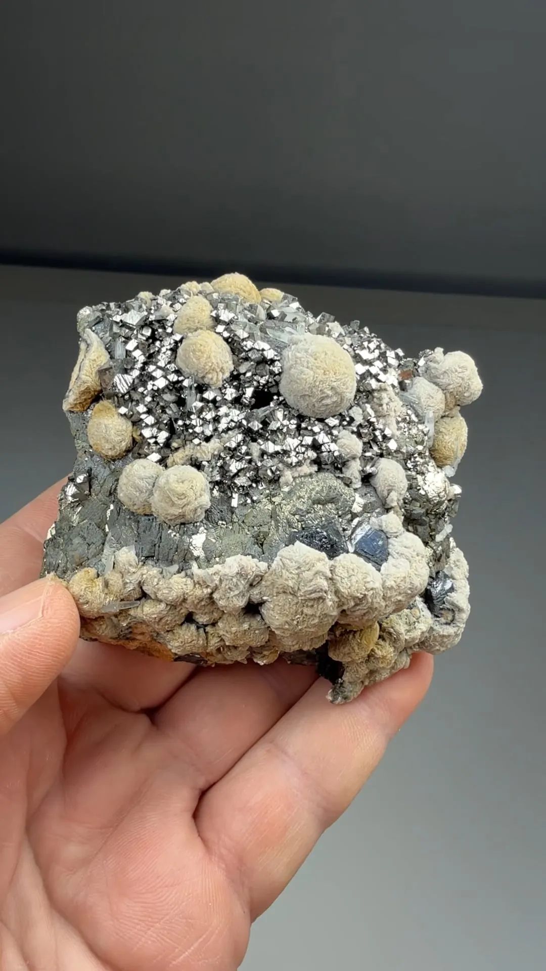 Dolomite with Arsenopyrite, Pyrite, Sphalerite, Quartz - image 2