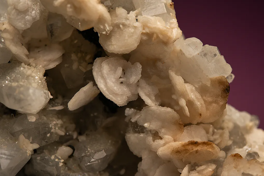 Dolomite with Chalcopyrite on Quartz - image 2
