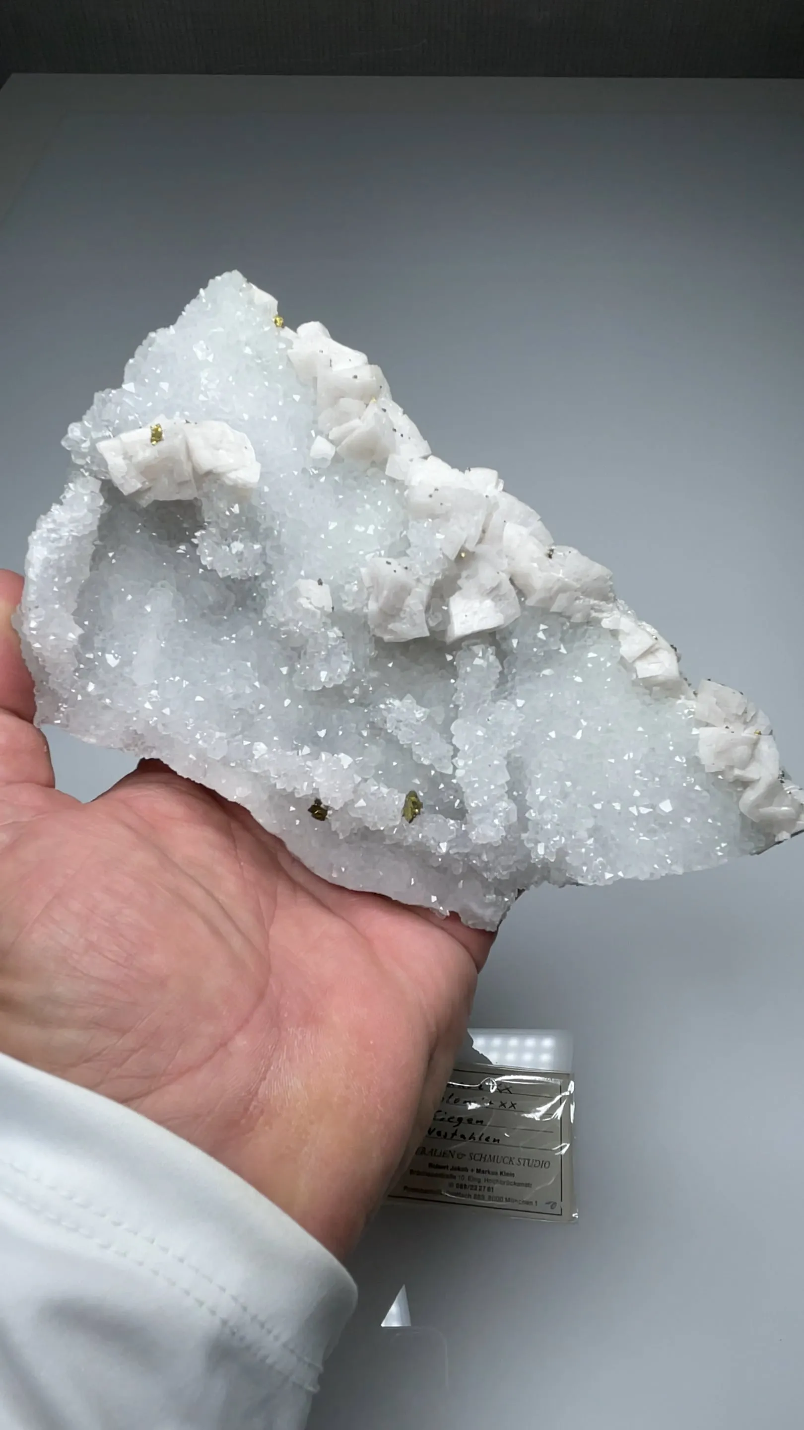 Dolomite with Chalcopyrite, Quartz - image 2