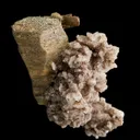 Donnayite-(Y) on Calcite - image 1