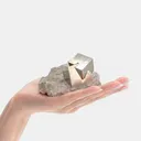 Double Pyrite Twins on matrix - image 4