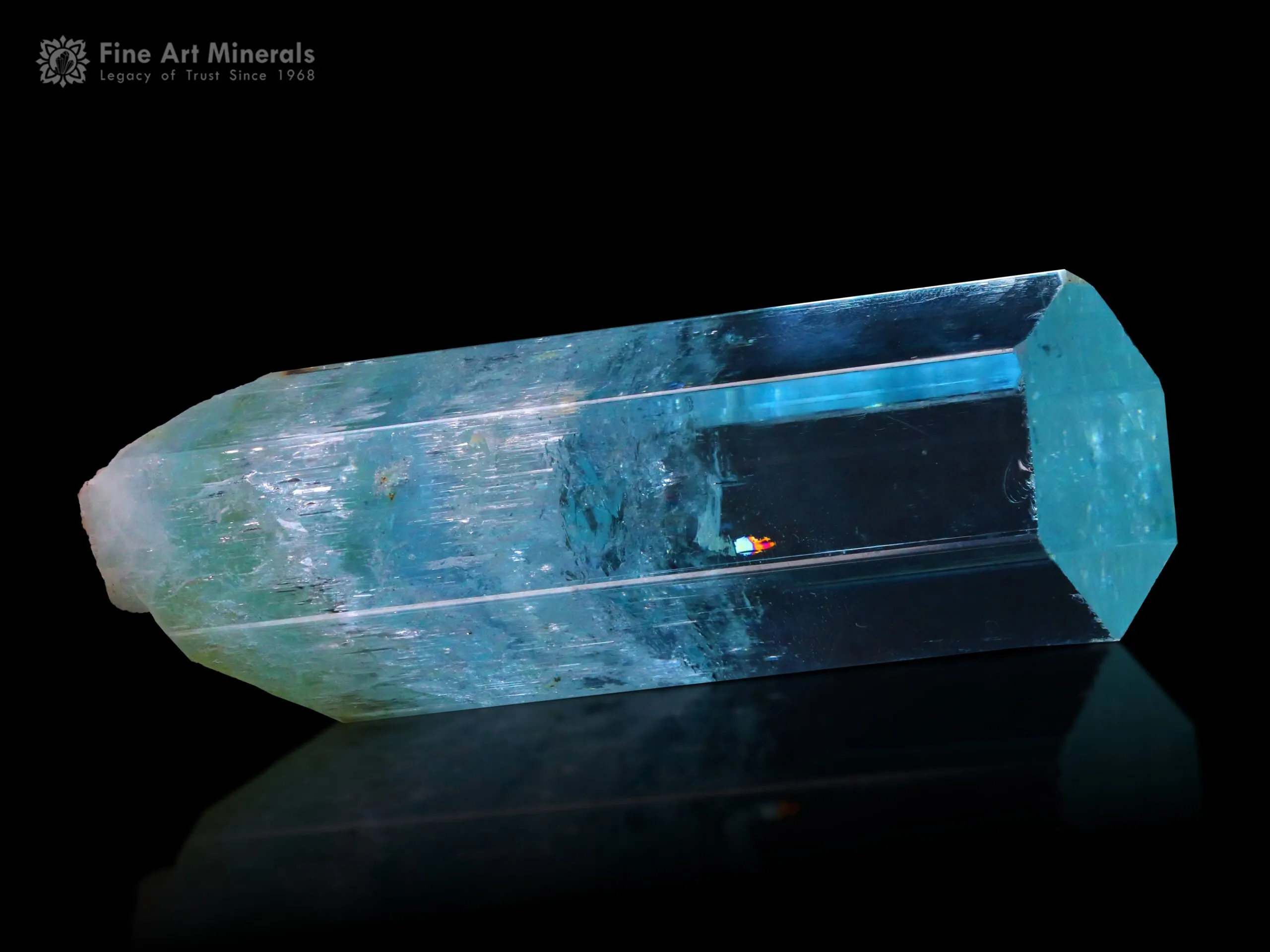 Double Terminated Aquamarine from Shigar Pakistan - image 3