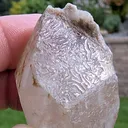 Double terminated clear quartz-- "Mother Nature's fingerprint" - image 1