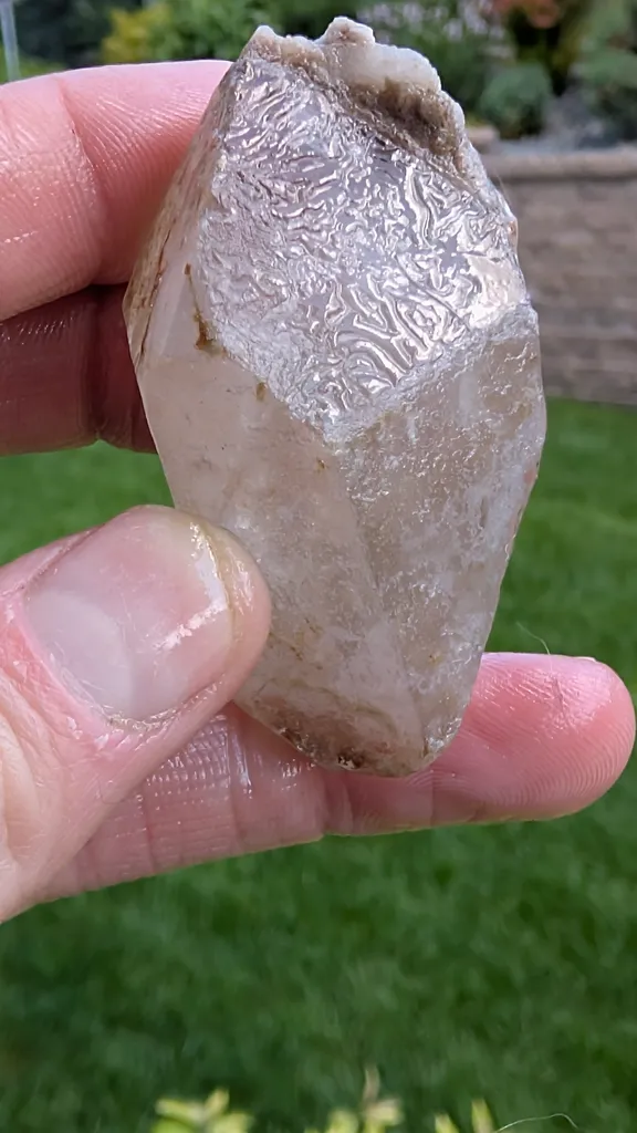 Double terminated clear quartz-- "Mother Nature's fingerprint" - image 2