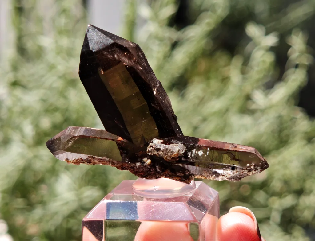 Double-Terminated Smoky Quartz – Swiss Alpine Specimen - image 9