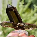 Double-Terminated Smoky Quartz – Swiss Alpine Specimen - image 2