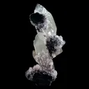 Doubly Terminated Fluro Apophyllite On Chalcedony Natural Mineral Specimen - image 5